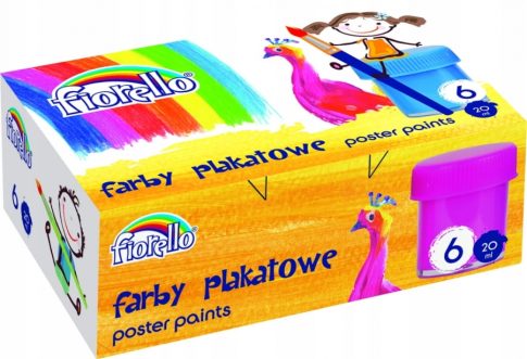 FARBY PLAKATOWE 6-KOLORÓW 20ML FIORELLO